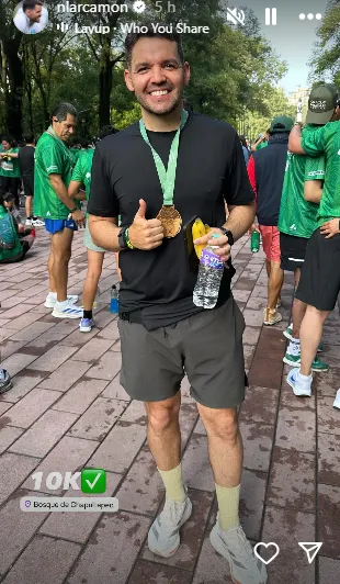 Nicolás Larcamón en los 10 K (IG Larcamón)