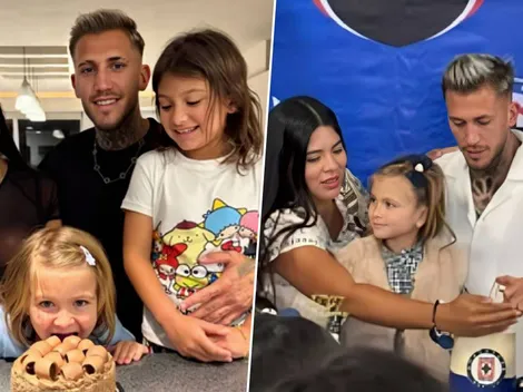 Piovi enamoró a toda la afición de Cruz Azul en el cumple de su hija