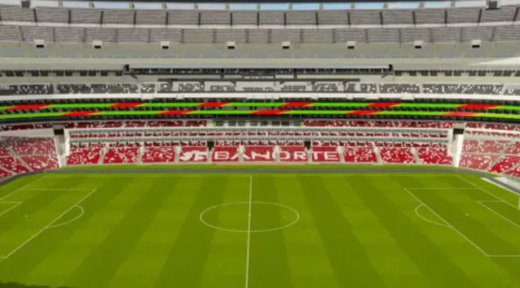 Nueva fachada del Estadio Azteca