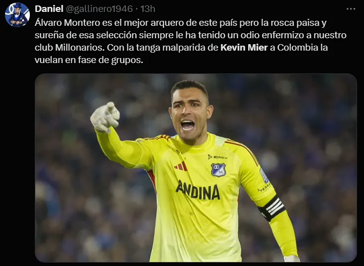 Las redes no perdonan a Kevin Mier. (X)