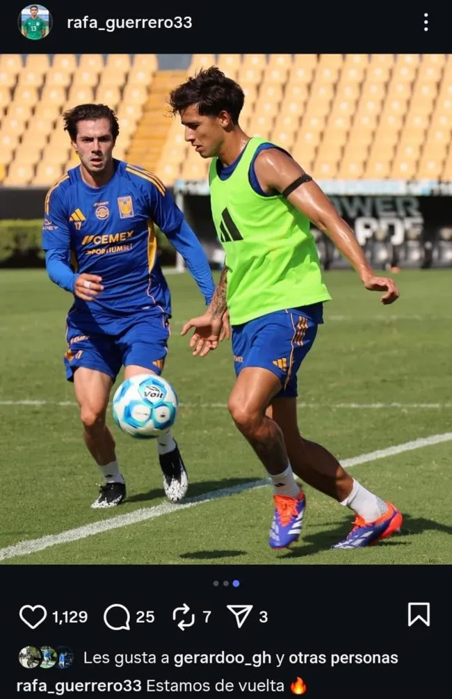 Rafael Guerrero, ex Cruz Azul, está de vuelta. (Instagram)