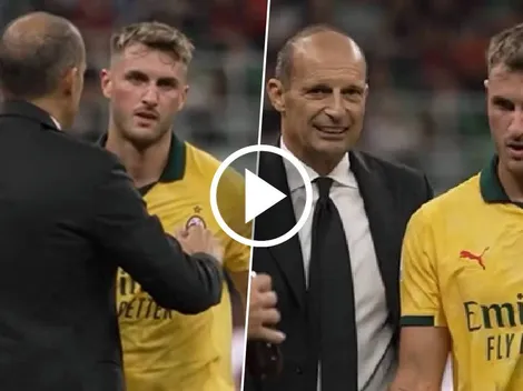 Milan filtró la reacción de Allegri tras reemplazar a Santi Giménez