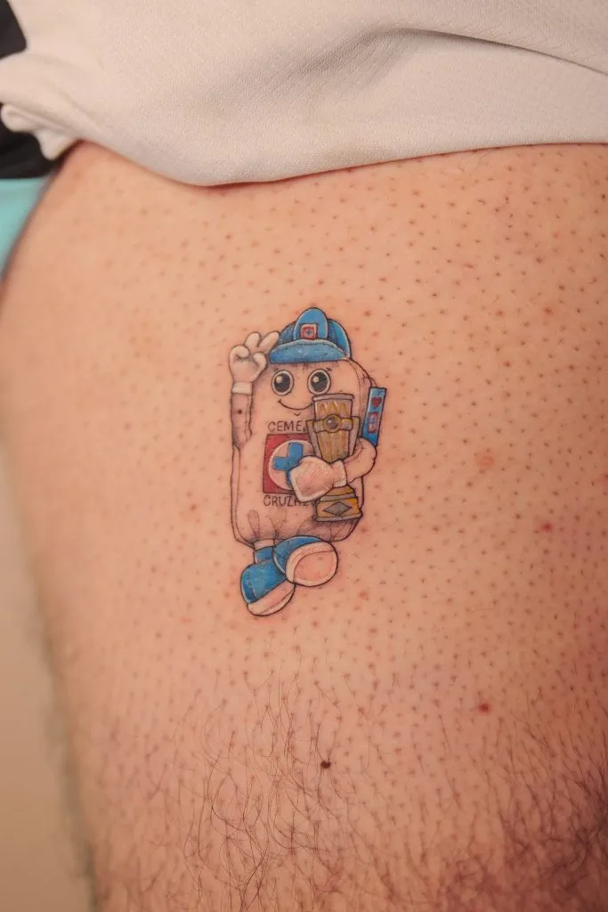 Uno de los tatuajes de Costalito (Michelle Ralis)