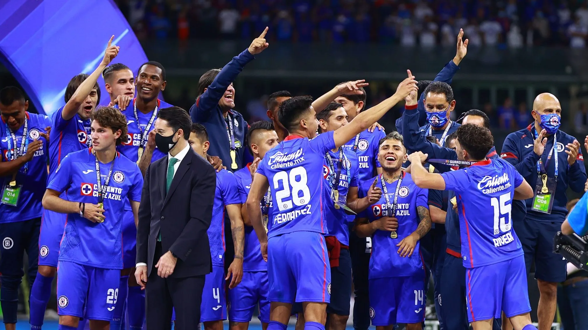 En 2026 se cumplen 5 años del último título de Cruz Azul en Liga MX: El Guard1anes 2021. (Getty Images)