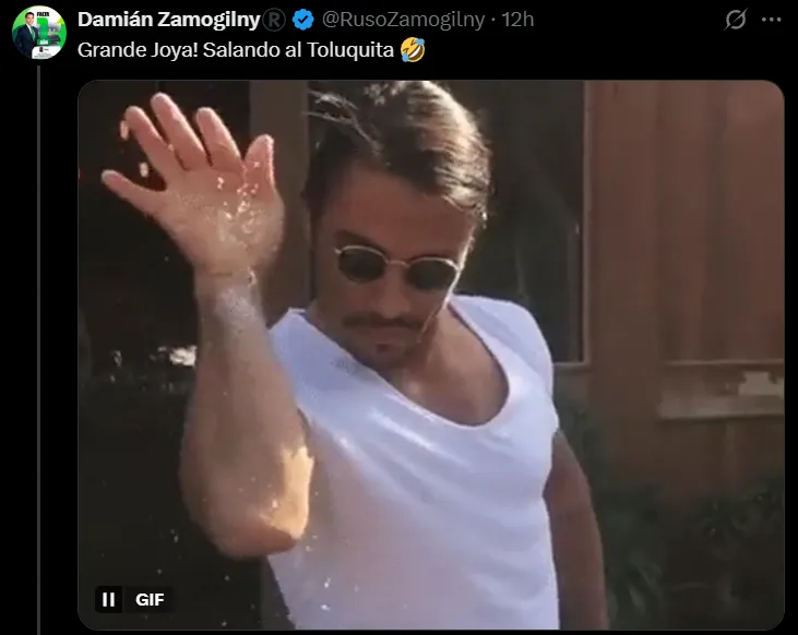 Zamogilny acusó a Adrián Esparza de querer salar a Toluca. (@rusozamogilny)