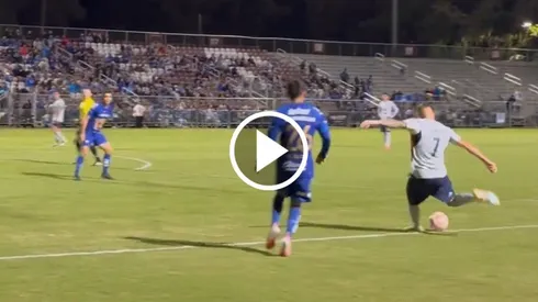 El polaco abrió el marcador en el amistoso ante Pumas UNAM.