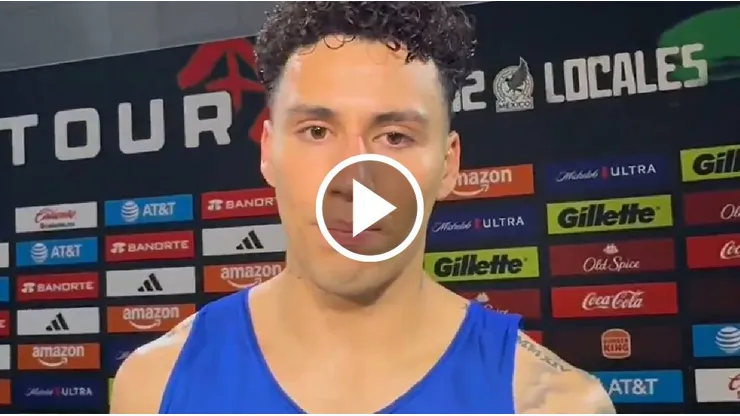 El jugador de Cruz Azul no la pasó nada bien ante Colombia.