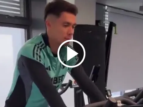 El primer video de Rodrigo Huescas entrenando luego de su operación