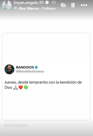 Mensaje de Angulo en IG