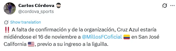 Información de Carlos Córdova