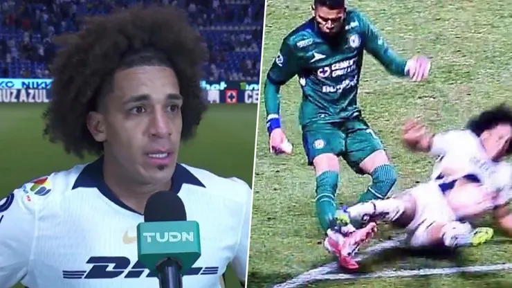 Kevin Mier se lesionó tras una dura entrada de Adalberto Carrasquilla.