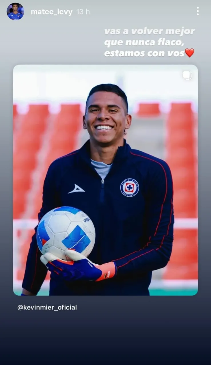 Storie de Mateo Levy para Kevin Mier.