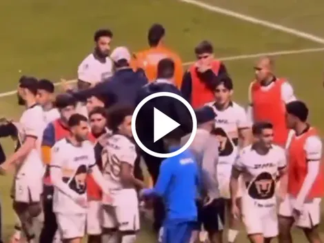 Solo un jugador fue a encarar a Carrasquilla al final del partido