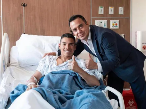 El mensaje de Víctor Velázquez a Kevin Mier en su visita a la clínica