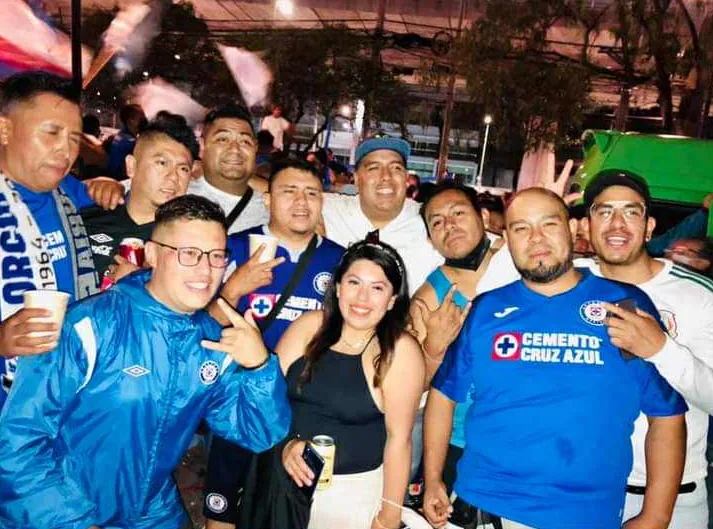 Rodrigo Mondragón y Cristian Villarreal en la previa de la final ante el Santos