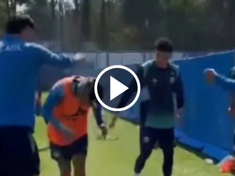 La broma que le gastaron a Luka Romero en pleno entrenamiento