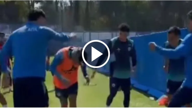 La broma que le gastaron a Luka Romero en pleno entrenamiento