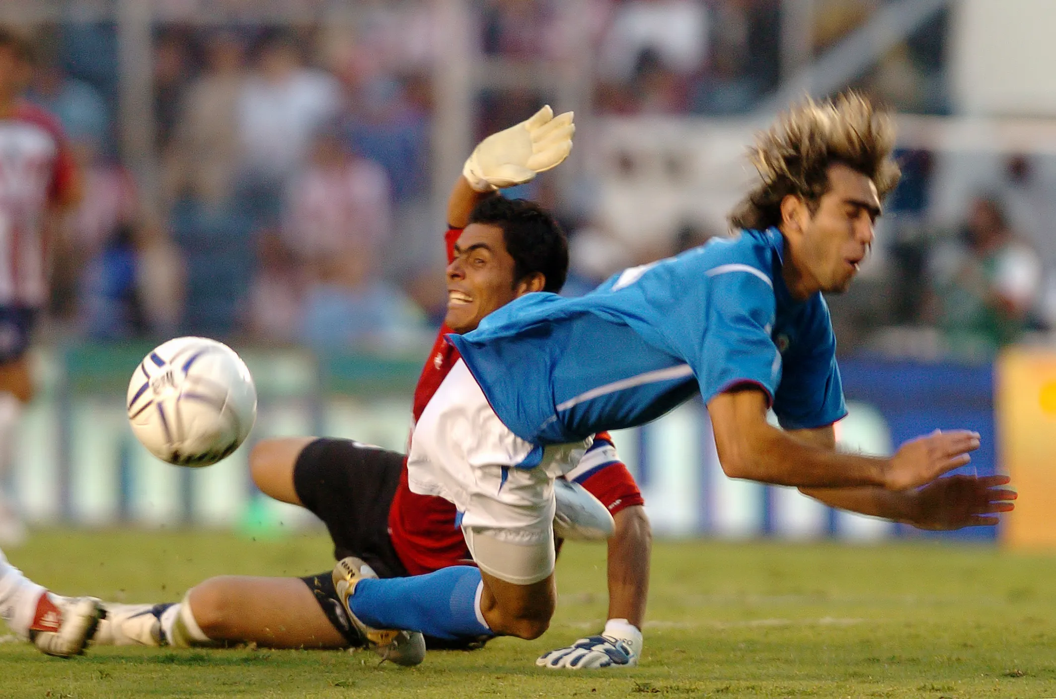 Oswaldo y Chelito, en el último Cruz Azul – Chivas por Liguilla. (JAM Media)