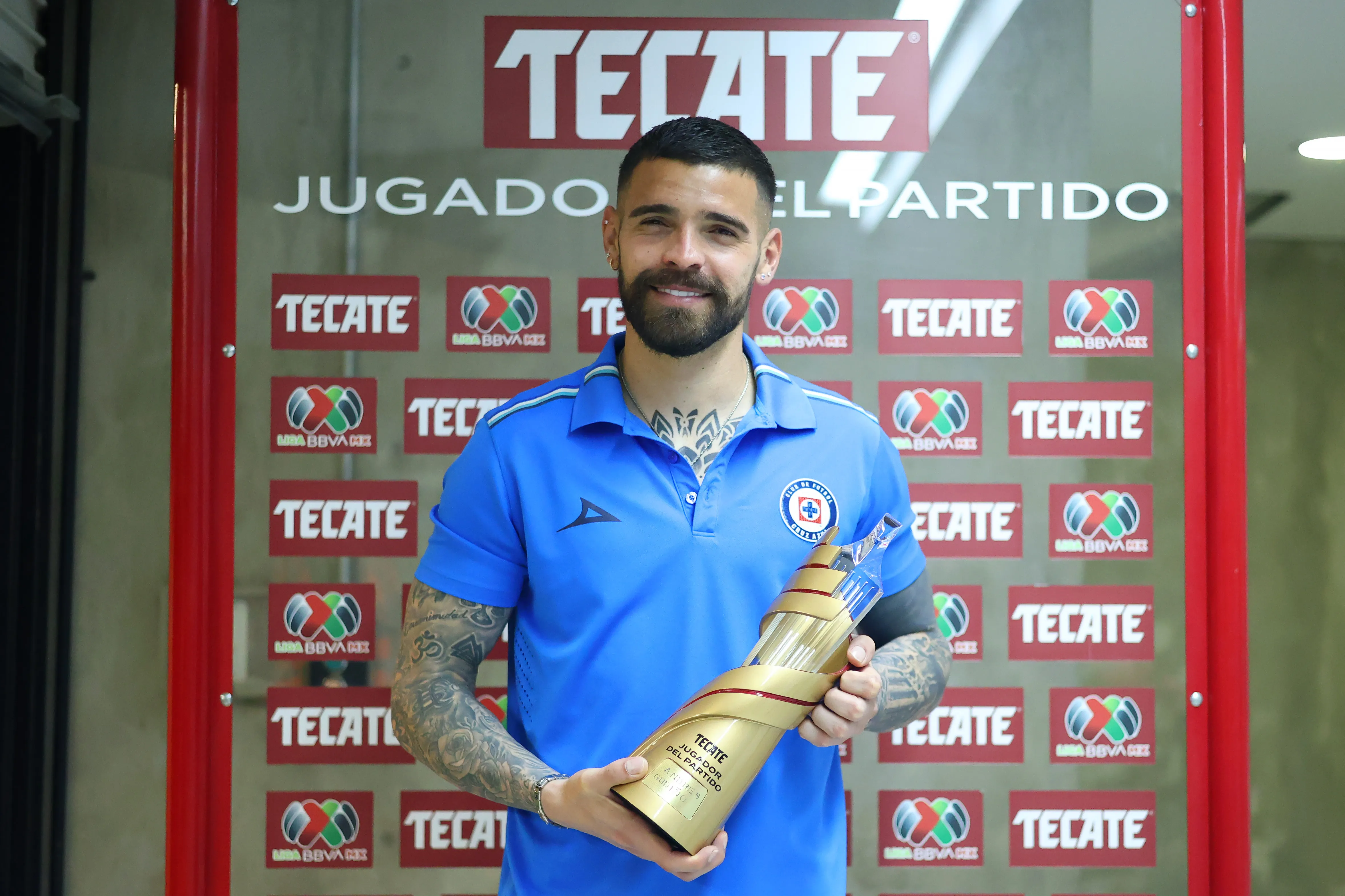 Andrés Gudiño recibió el premio al Jugador del Partido por parte de la Liga MX (Imago7)