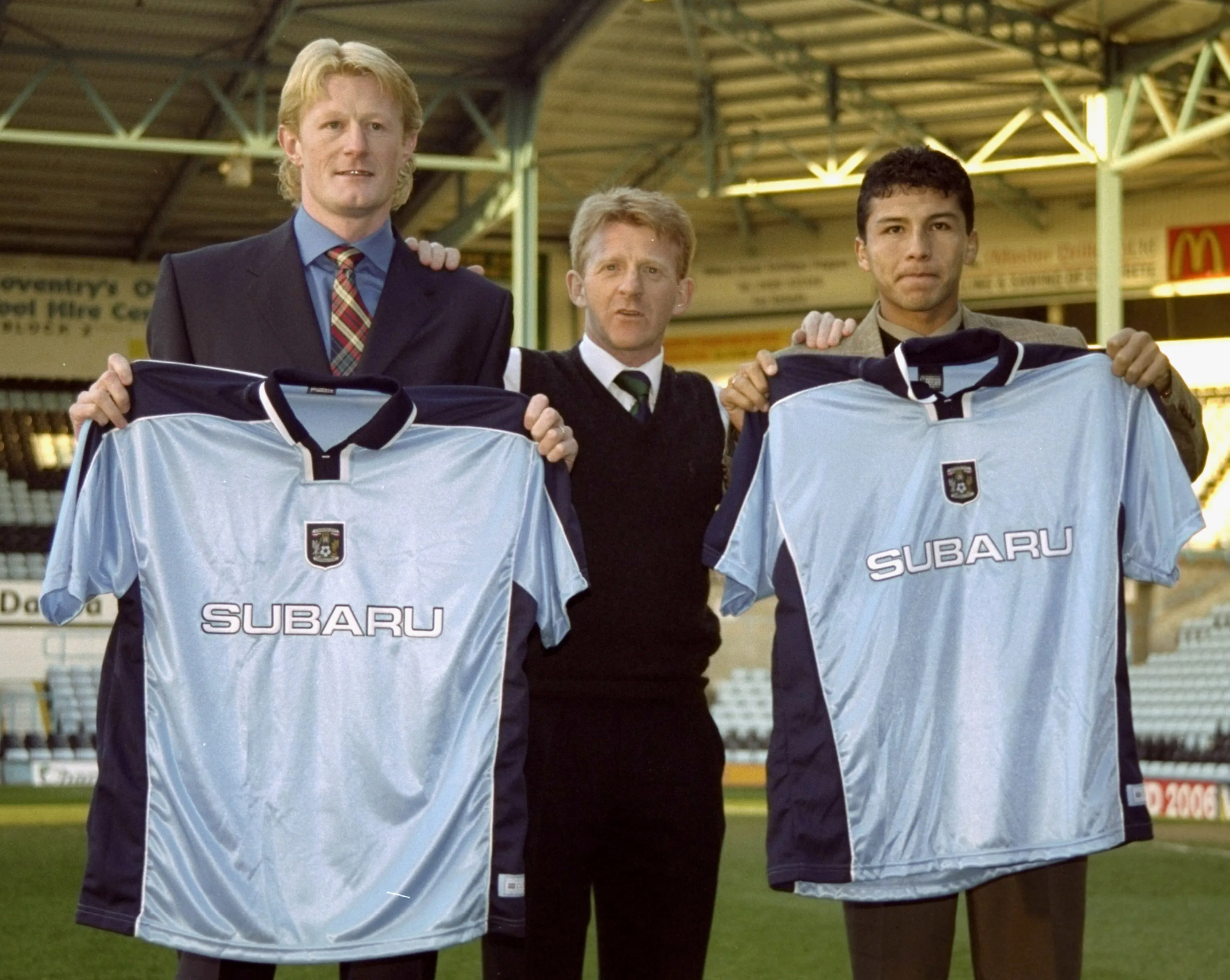 Ysrael Zúliga en su presentación en la Premier League (Getty Images)