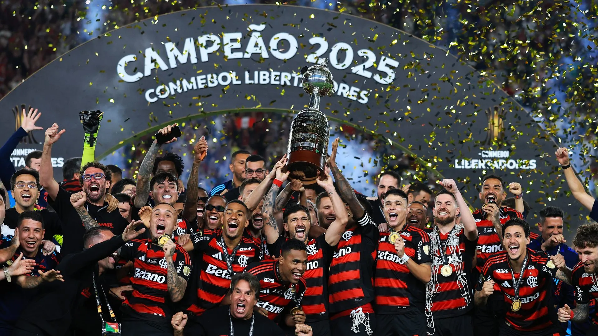 El Mengao consiguió la cuarta Copa Libertadores de su historia después del gol en solitario de Danilo ante el Palmeiras. (Getty Images)