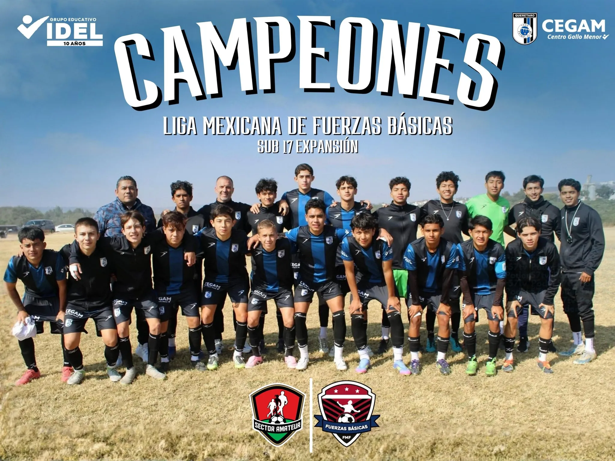 Tito Villa se consagró campeón en las fuerzas básicas de Querétaro (@TitoVilla1982)