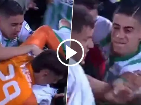 Camilo Cándido protagonizó una batalla campal con Atlético Nacional