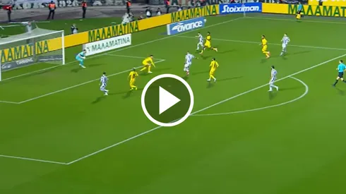 El delantero griego llegó a las nueve anotaciones con el PAOK y es el máximo goleador de su equipo en la Superliga de Grecia.