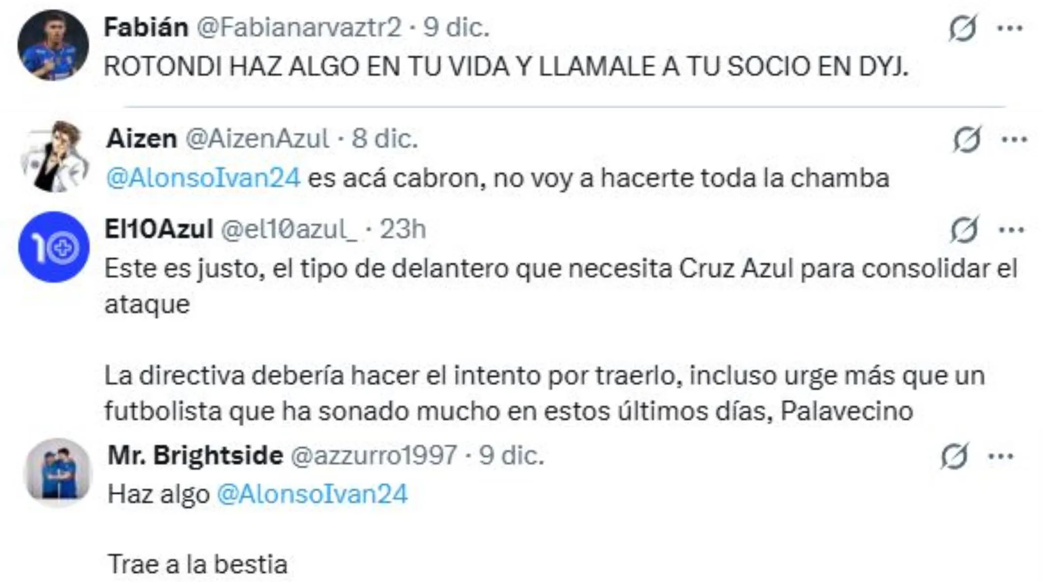 Miguel Merentiel tiene precio y la afición lo pidió en Cruz Azul (X)