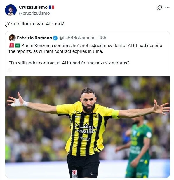 El ganador del Balón de Oro que la afición pidió en Cruz Azul (X)