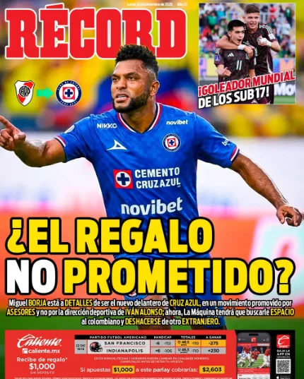 Portada del diario Récord