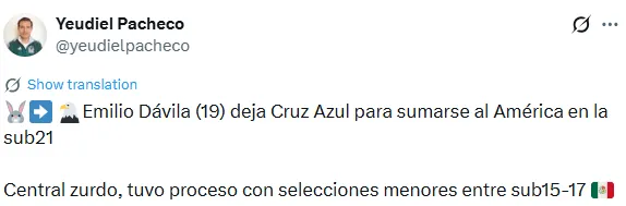 Información de Yeudiel Pacheco