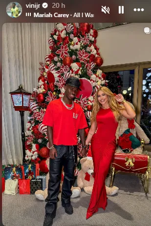 Vinicius Junior con su pareja (IG Vini)