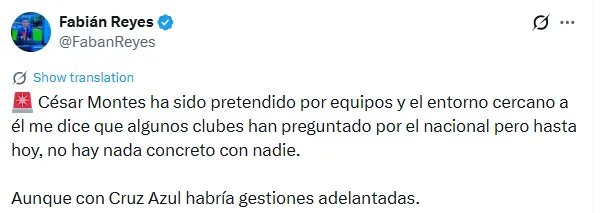 Información de Fabián Reyes