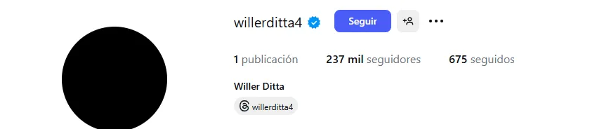 Instagram de Willer Ditta