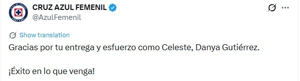 Nueva baja en Cruz Azul femenil
