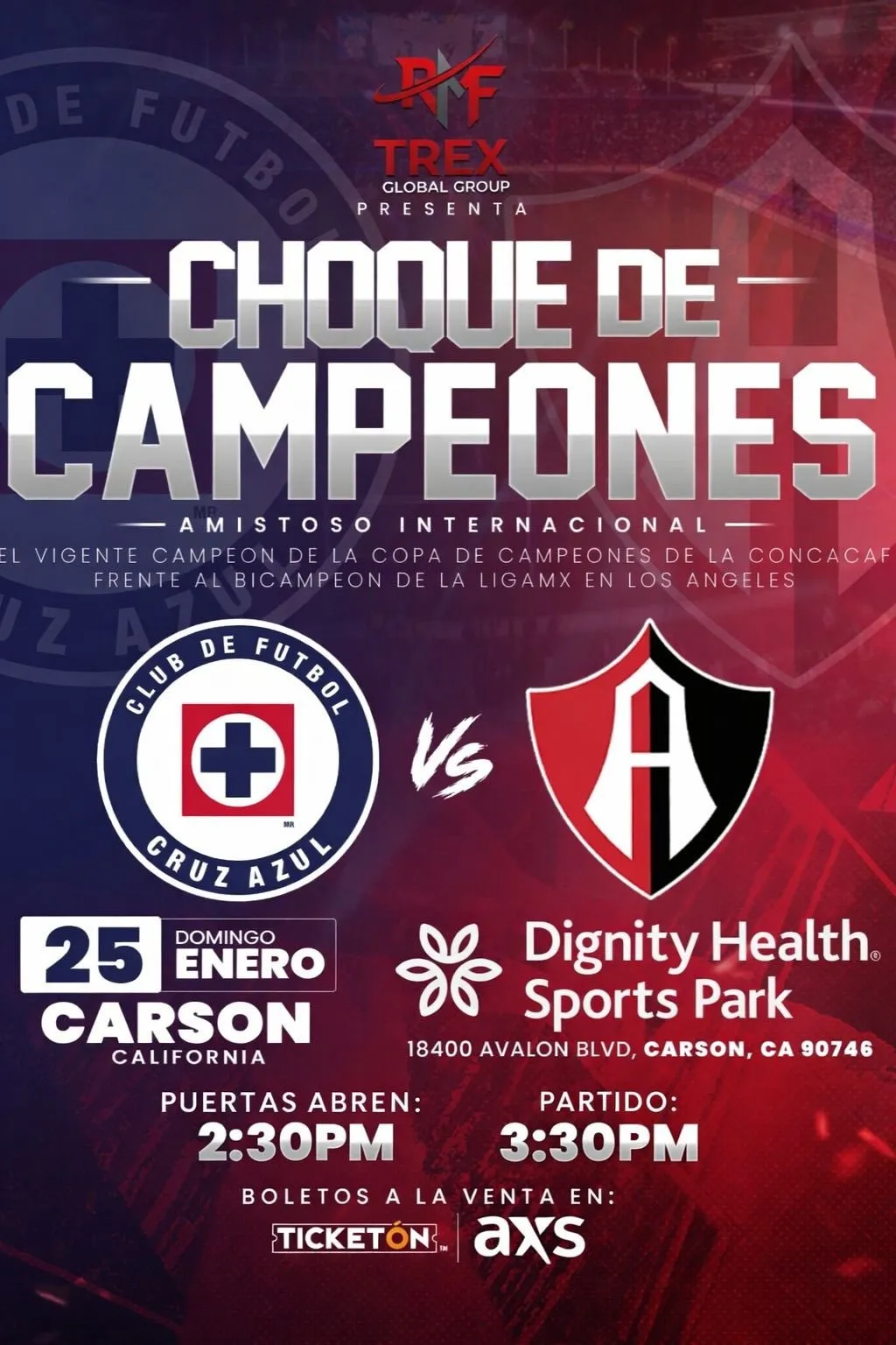 Cruz Azul anunció que jugará contra Atlas un amistoso en Estados Unidos (Oficial Cruz Azul)