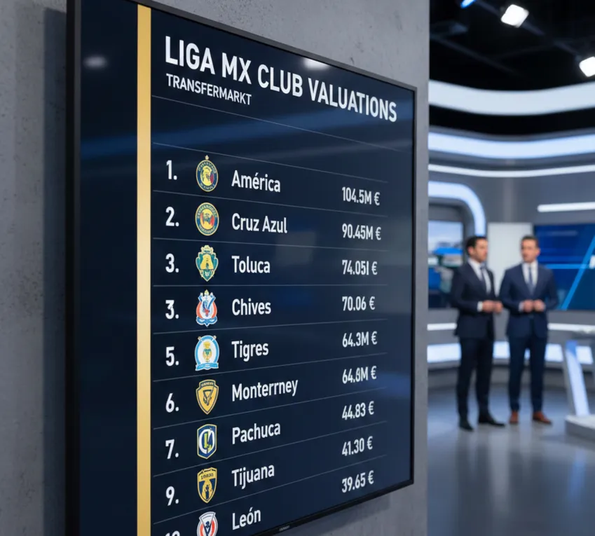 Los planteles mejores valuados (Google Gemini).