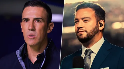 Adrián Esparza y un tirito a Vicente Sánchez.