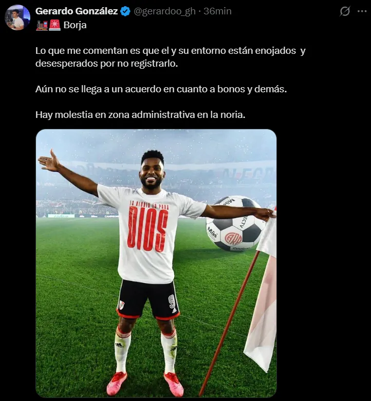 Se tambalea lo de Borja a Cruz Azul. (@gerardoo_gh)