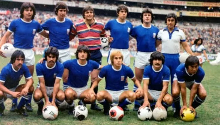 El equipo de 1980 que logró el récord de partidos invicto en Primera División. (Facebook Comunidad Cruz Azul)