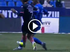 La entrada criminal sobre Erik Lira que pudo lesionarlo