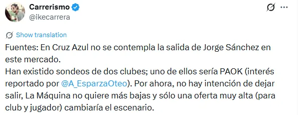 Información de Carrera