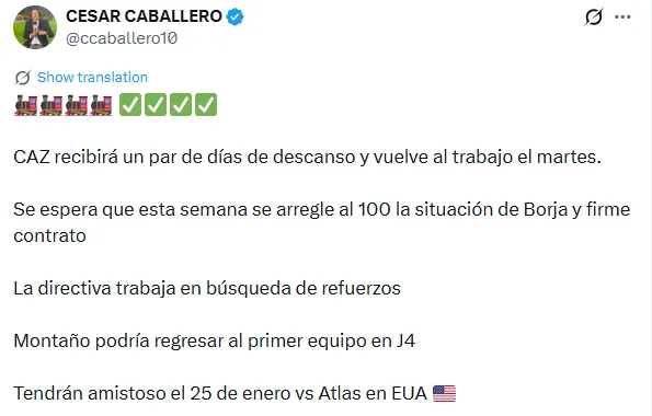 Información de César Caballero