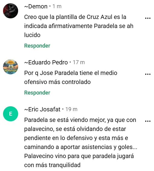 Opiniones de los aficionados de Cruz Azul en WhatsApp de Vamos Azul