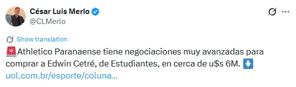 Información de César Luis Merlo