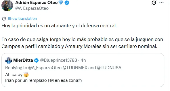 Información de Adrián Esparza