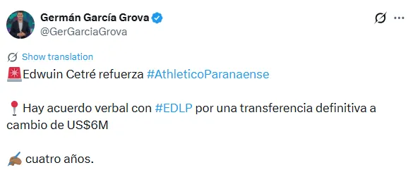 Información de Germán García Grova