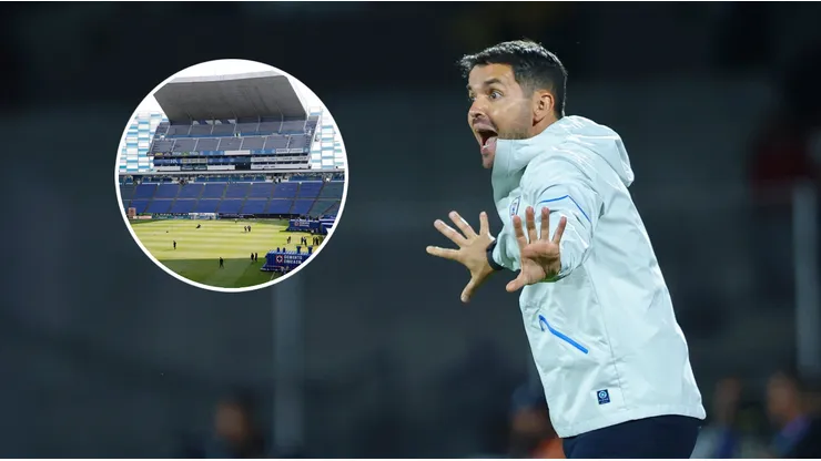 Nicolás Larcamón se refirió al estado del césped del Estadio Cuauhtémoc luego de varias semanas de jugar de visita.