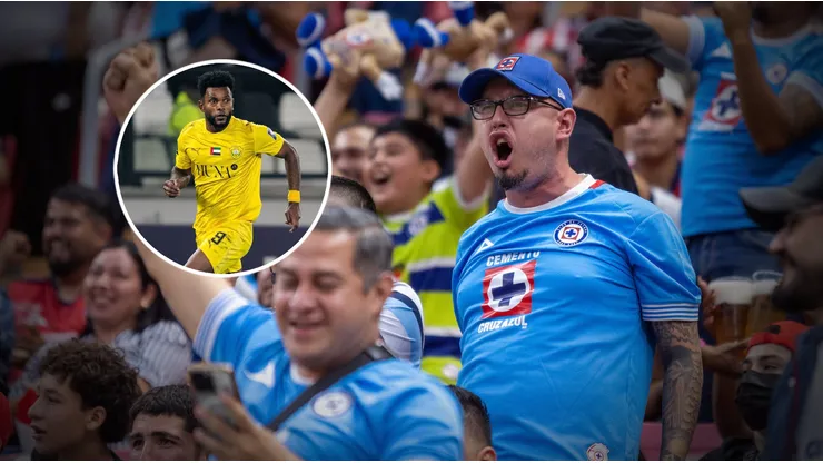 La afición de Cruz Azul reacciona al presente de Miguel Borja con Al Wasl.